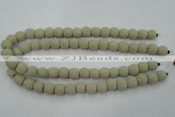 CLV354 15.5 inches 13mm ball dyed lava beads wholesale