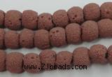 CLV360 15.5 inches 9mm ball dyed lava beads wholesale