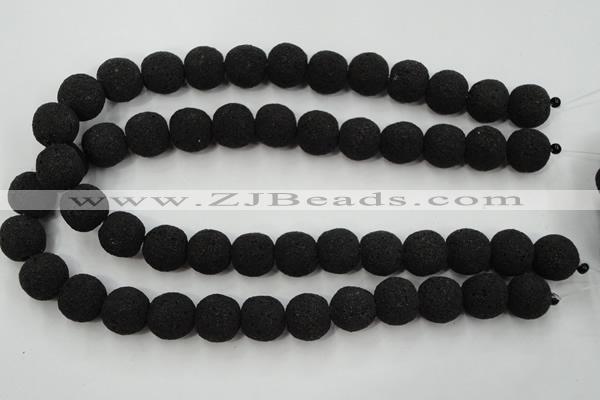 CLV382 15.5 inches 16mm ball dyed lava beads wholesale