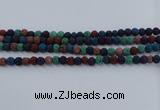 CLV521 15.5 inches 6mm round mixed lava beads wholesale