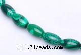 CMA28 15.5 inches 5*10mm rice imitate malachite beads Wholesale