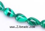 CMA30 8*12mm teardrop imitate malachite beads wholesale