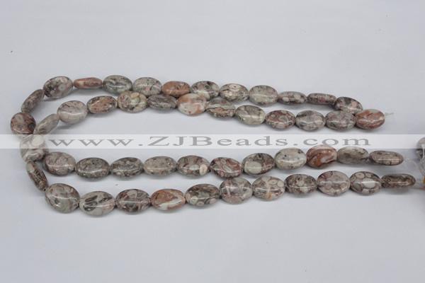 CMB16 15.5 inches 12*16mm oval natural medical stone beads