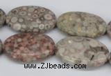 CMB17 15.5 inches 20*30mm oval natural medical stone beads