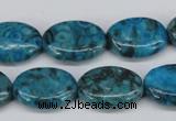 CMB48 15.5 inches 13*18mm oval dyed natural medical stone beads