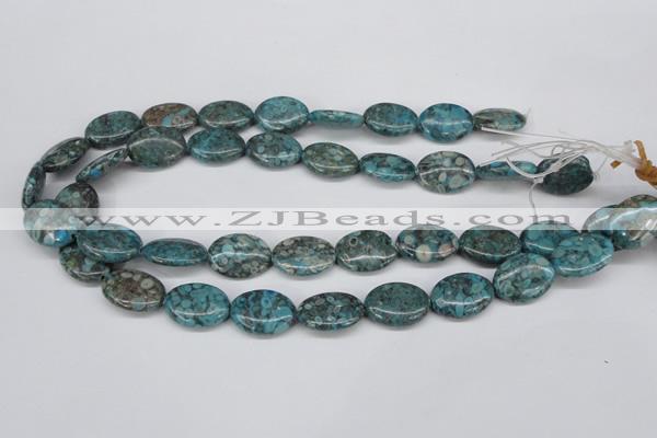 CMB49 15.5 inches 15*20mm oval dyed natural medical stone beads