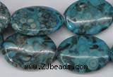 CMB50 15.5 inches 18*25mm oval dyed natural medical stone beads