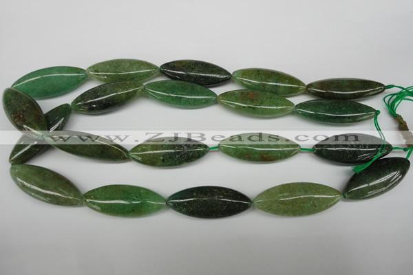 CME05 15.5 inches 15*40mm marquise green garnet gemstone beads