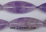 CME06 15.5 inches 15*40mm marquise lavender amethyst beads