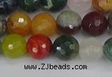 CME102 15.5 inches 8mm faceted round mixed gemstone beads