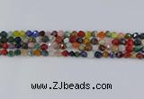 CME106 15.5 inches 6mm faceted nuggets mixed gemstone beads
