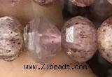 CME238 15.5 inches 10*11mm - 10*12mm pumpkin strawberry quartz beads