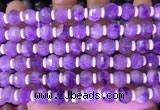 CME314 15.5 inches 8*10mm pumpkin lavender amethyst beads