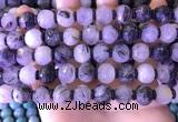 CME330 15.5 inches 9*11mm - 10*12mm pumpkin black rutilated quartz beads