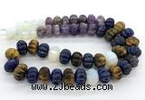 CME339 15 inches 6*8mm – 10*14mm pumpkin mixed beads