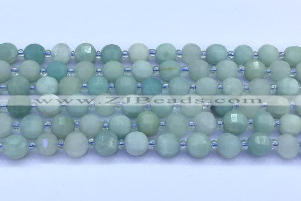 CME345 15 inches 8mm pumpkin amazonite beads
