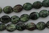 CME35 15.5 inches 8*10mm oval emerald gemstone beads