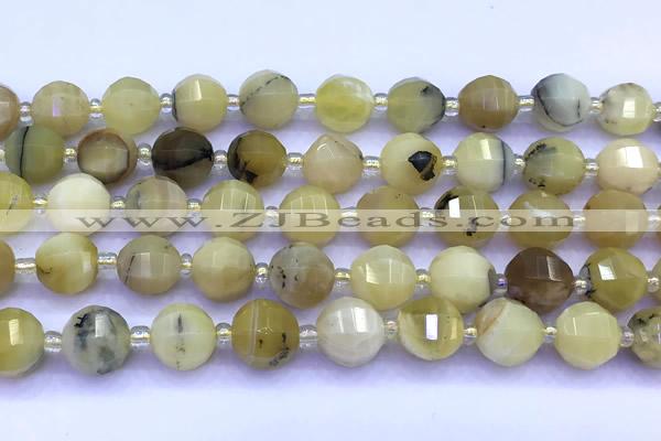 CME362 15 inches 10mm pumpkin yellow opal beads