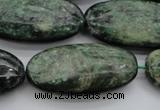 CME38 15.5 inches 20*40mm oval emerald gemstone beads
