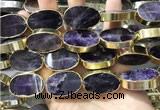 CME502 12 inches 18*28mm - 20*30mm oval amethyst beads