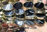 CME531 12 inches 18*28mm - 20*30mm flat teardrop banded agate beads
