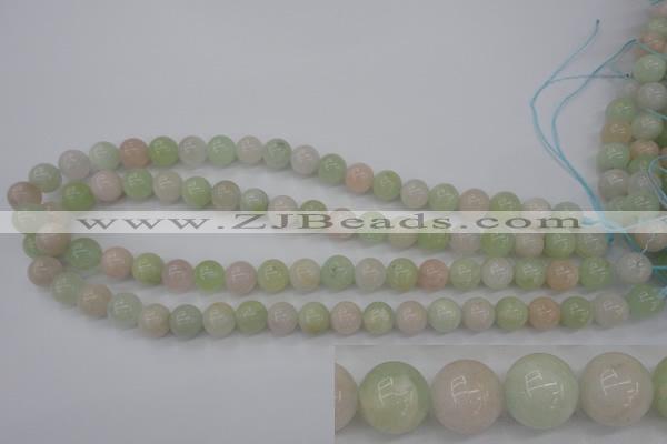 CMG103 15.5 inches 10mm round natural morganite beads wholesale