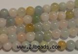 CMG11 15.5 inches 6mm round A grade natural morganite beads