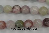 CMG113 15.5 inches 10mm round natural morganite beads wholesale