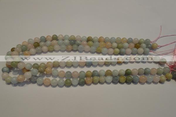 CMG12 15.5 inches 8mm round A grade natural morganite beads