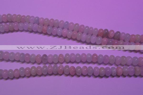 CMG131 15 inches 5*8mm rondelle natural morganite beads wholesale