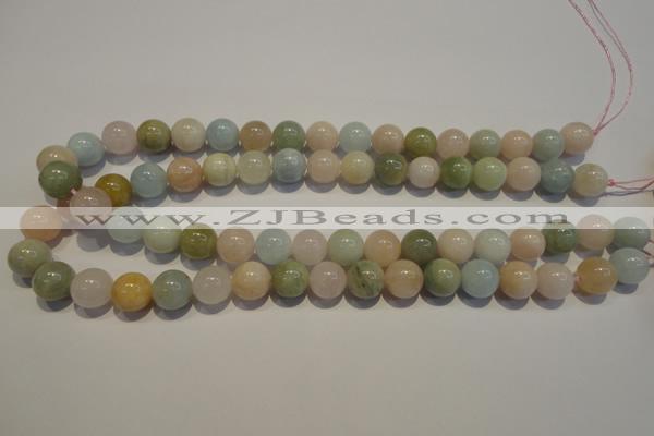 CMG15 15.5 inches 12mm round A grade natural morganite beads