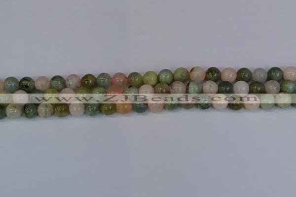 CMG162 15.5 inches 8mm round morganite gemstone beads wholesale