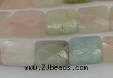 CMG180 15.5 inches 8*10mm faceetd rectangle morganite beads