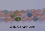 CMG233 15.5 inches 12*16mm flat teardrop morganite beads wholesale