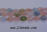 CMG234 15.5 inches 13*18mm flat teardrop morganite beads wholesale