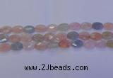 CMG265 15.5 inches 8*12mm faceted oval morganite beads