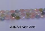 CMG272 15.5 inches 10*14mm faceted flat teardrop morganite beads