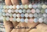 CMG342 15.5 inches 8mm round natural morganite beads