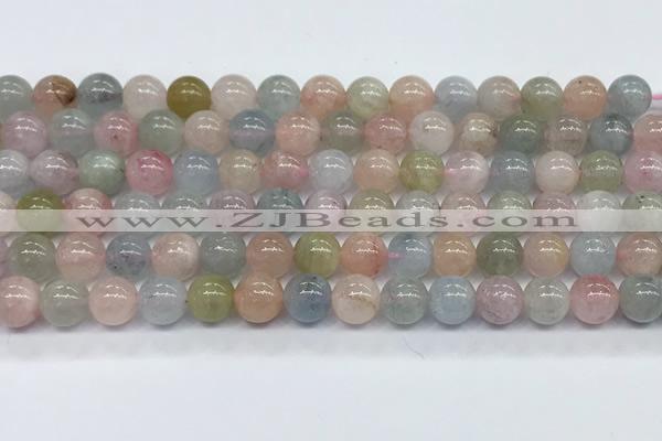 CMG392 15.5 inches 8mm round morganite gemstone beads