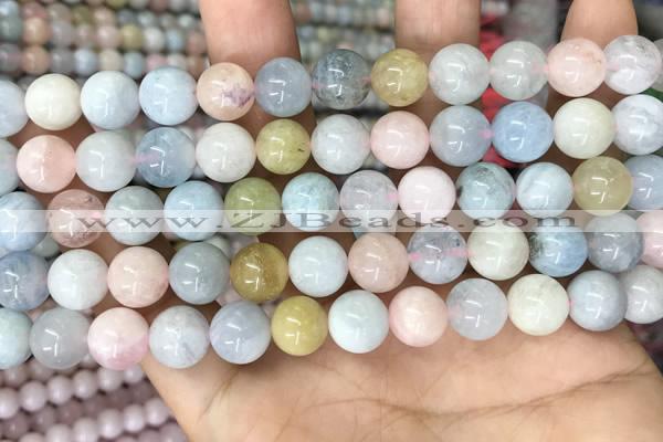 CMG404 15.5 inches 10mm round morganite beads wholesale