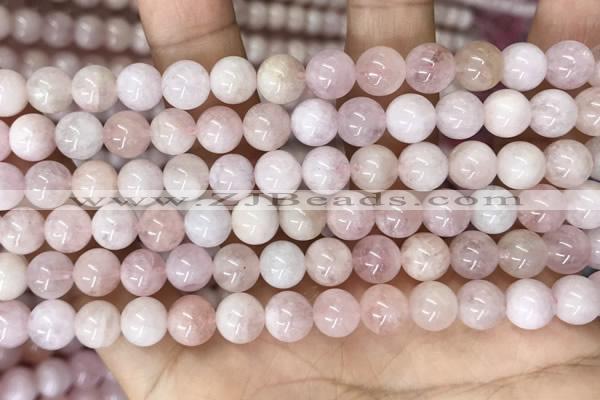 CMG410 15.5 inches 8mm round pink morganite beads wholesale