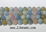 CMG444 15.5 inches 14mm round morganite gemstone beads wholesale