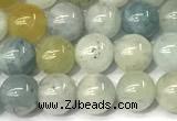 CMG450 15 inches 6mm round morganite gemstone beads