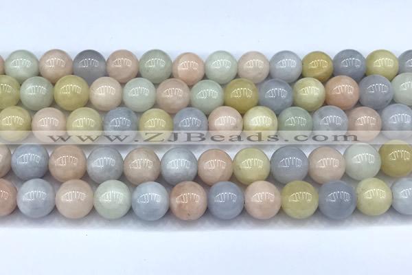 CMG461 15 inches 10mm round morganite beads, 2mm hole
