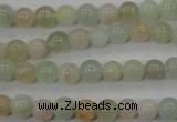 CMG51 15.5 inches 6mm round natural morganite beads wholesale