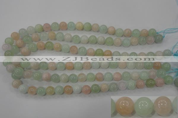 CMG53 15.5 inches 10mm round natural morganite beads wholesale