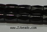 CMH105 15.5 inches 5*8mm faceted tube magnetic hematite beads