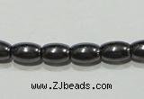 CMH145 15.5 inches 4*6mm rice magnetic hematite beads wholesale