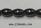 CMH147 15.5 inches 6*9mm rice magnetic hematite beads wholesale