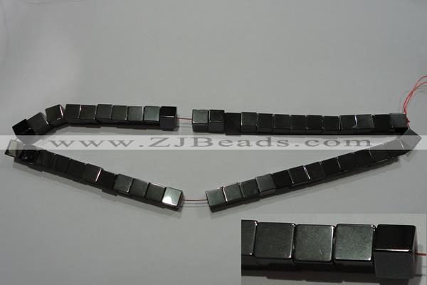 CMH161 15.5 inches 8*8mm cube magnetic hematite beads wholesale